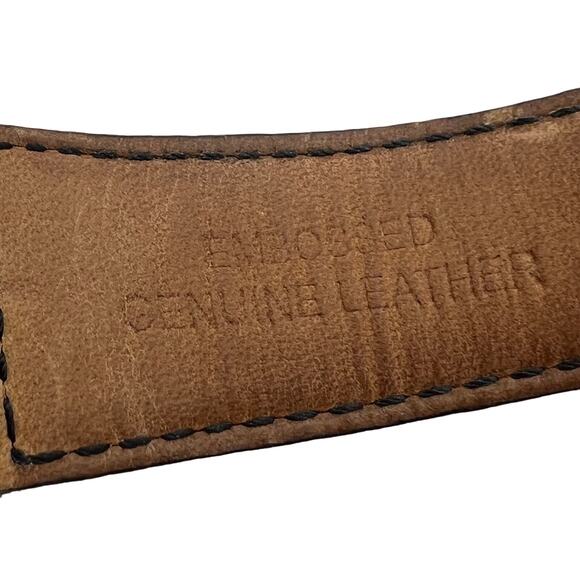 Michael Kors Quartz Watch Womens Stainless Steel MK-2242 Silver Embossed Leather - Picture 7 of 16